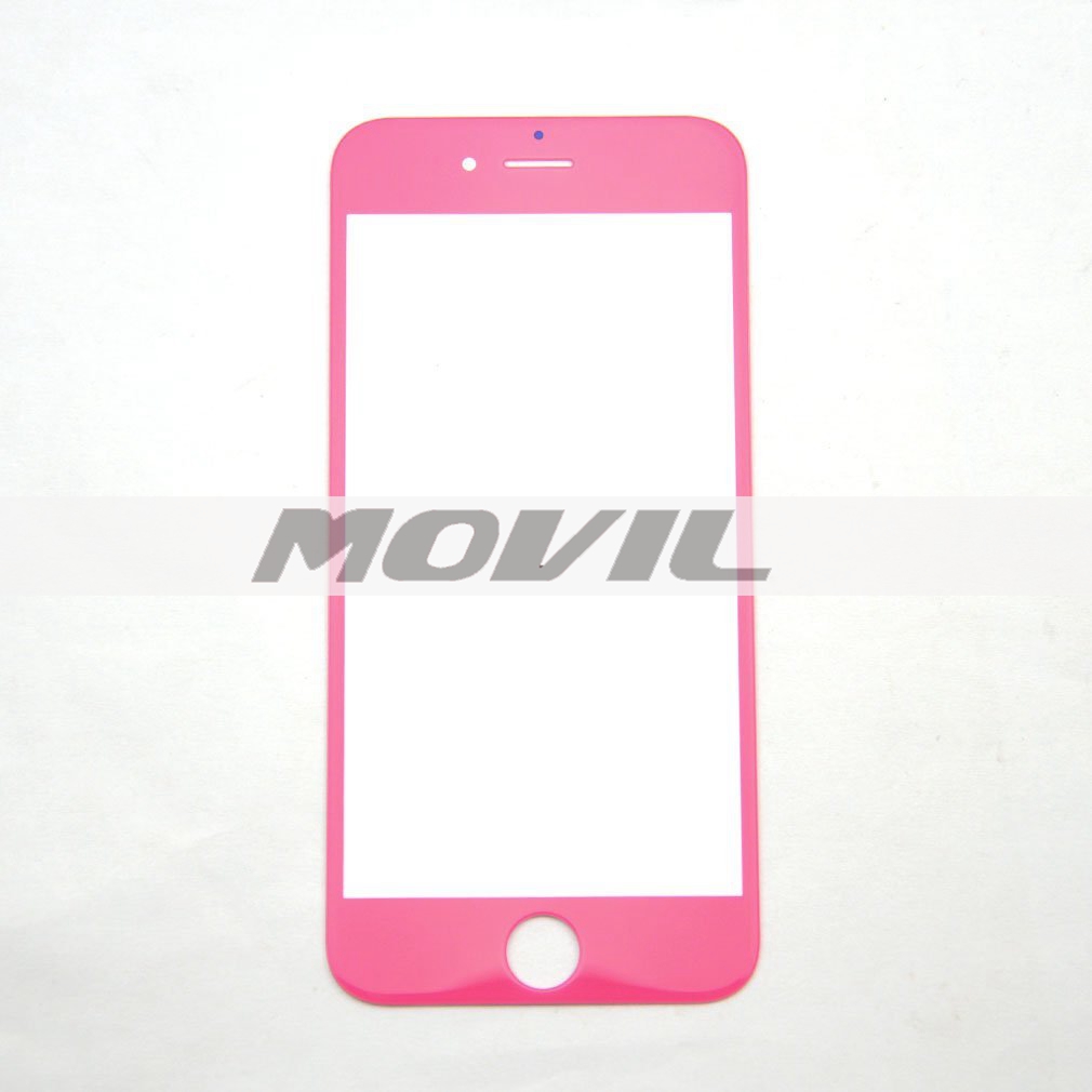 Front Lens Outer Glass Protector Replacement for Iphone 6 6g 4.7 (pink)